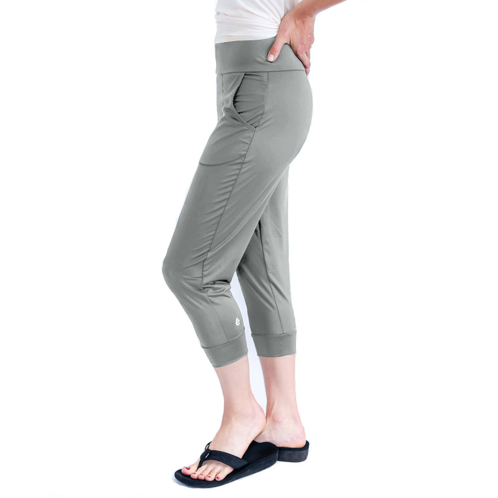 éclipse cropped jogger - Pewter