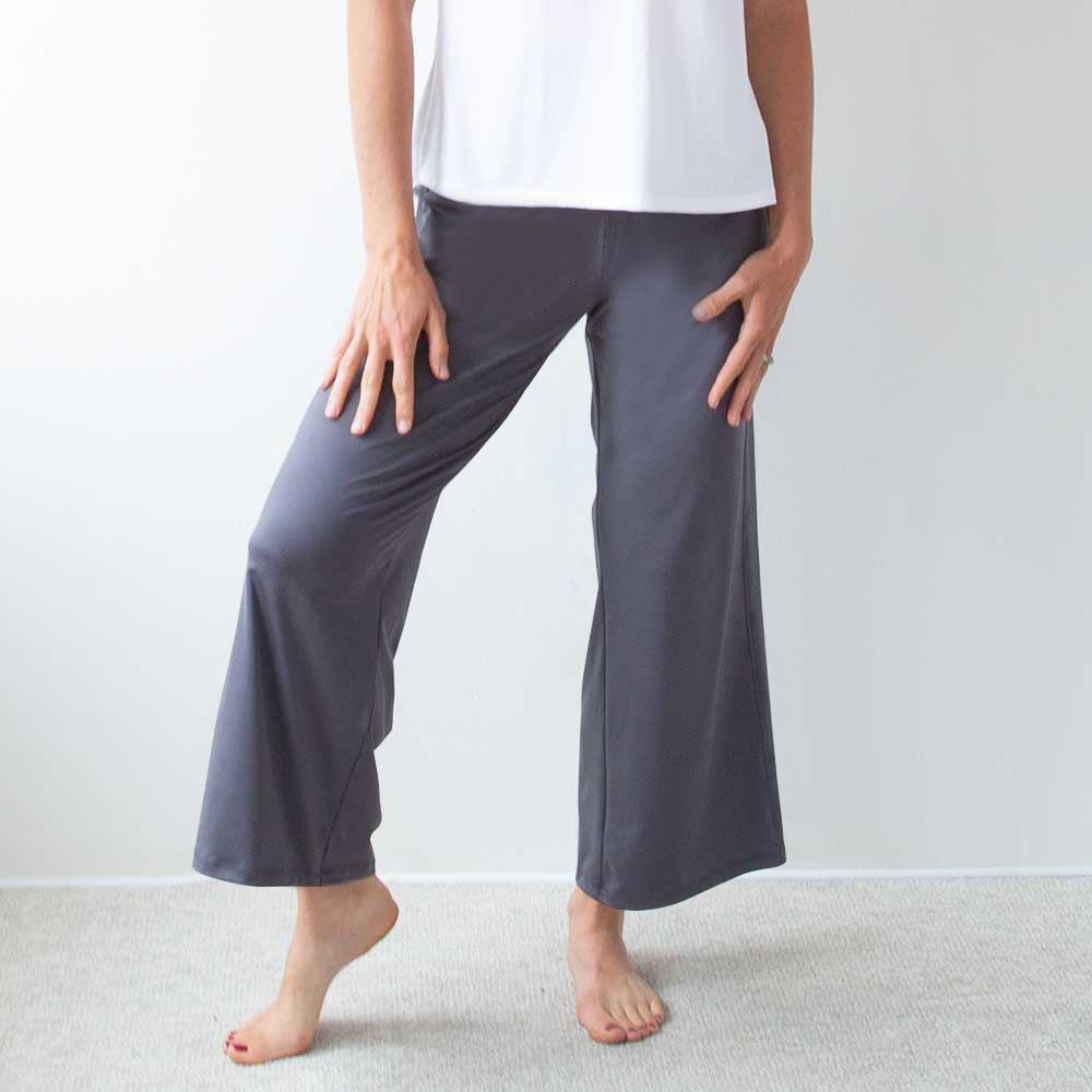 éclipse wide-leg Palazzo pants - Graphite