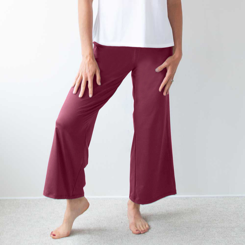 éclipse wide-leg Palazzo pants - Plum