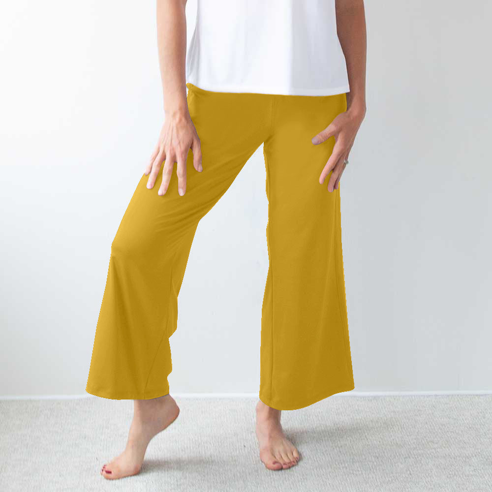 éclipse wide-leg Palazzo pants - Turmeric