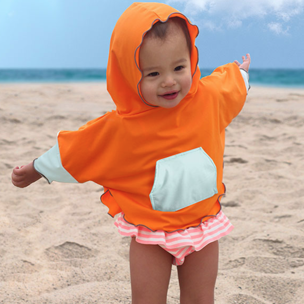 Eclipse Children's sun poncho Orange