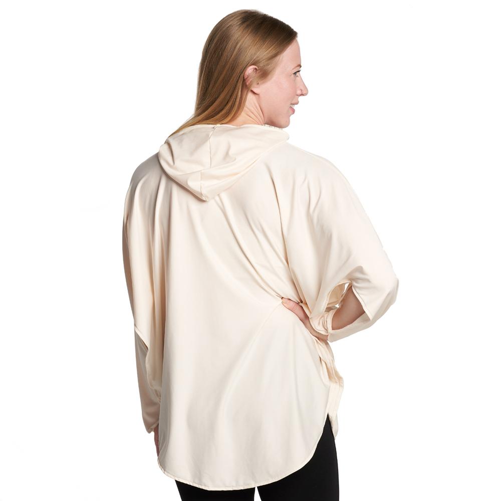Woman wearing Eclipse UPF 50+ Sun protective Sun Shawl