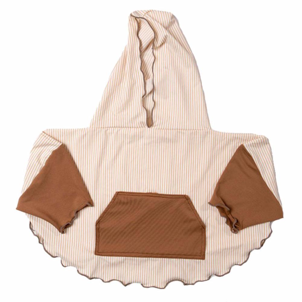 Eclipse Children's sun poncho caramel stripe