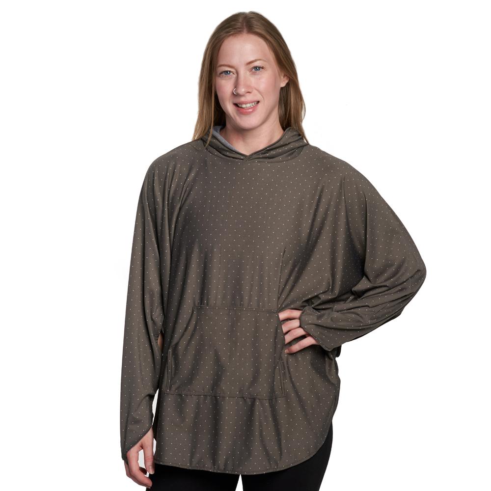 Woman Wearing Eclipse Equinox Self-stuff UPF Shawl