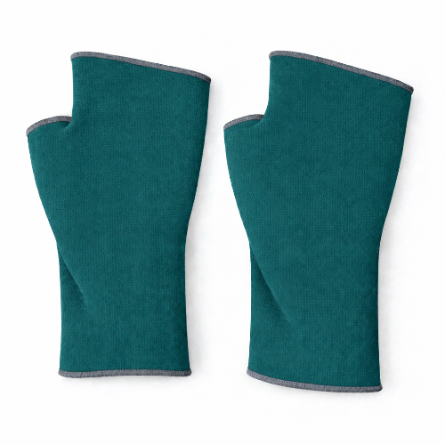 pair of fingerless gloves in spirulina by eclipse