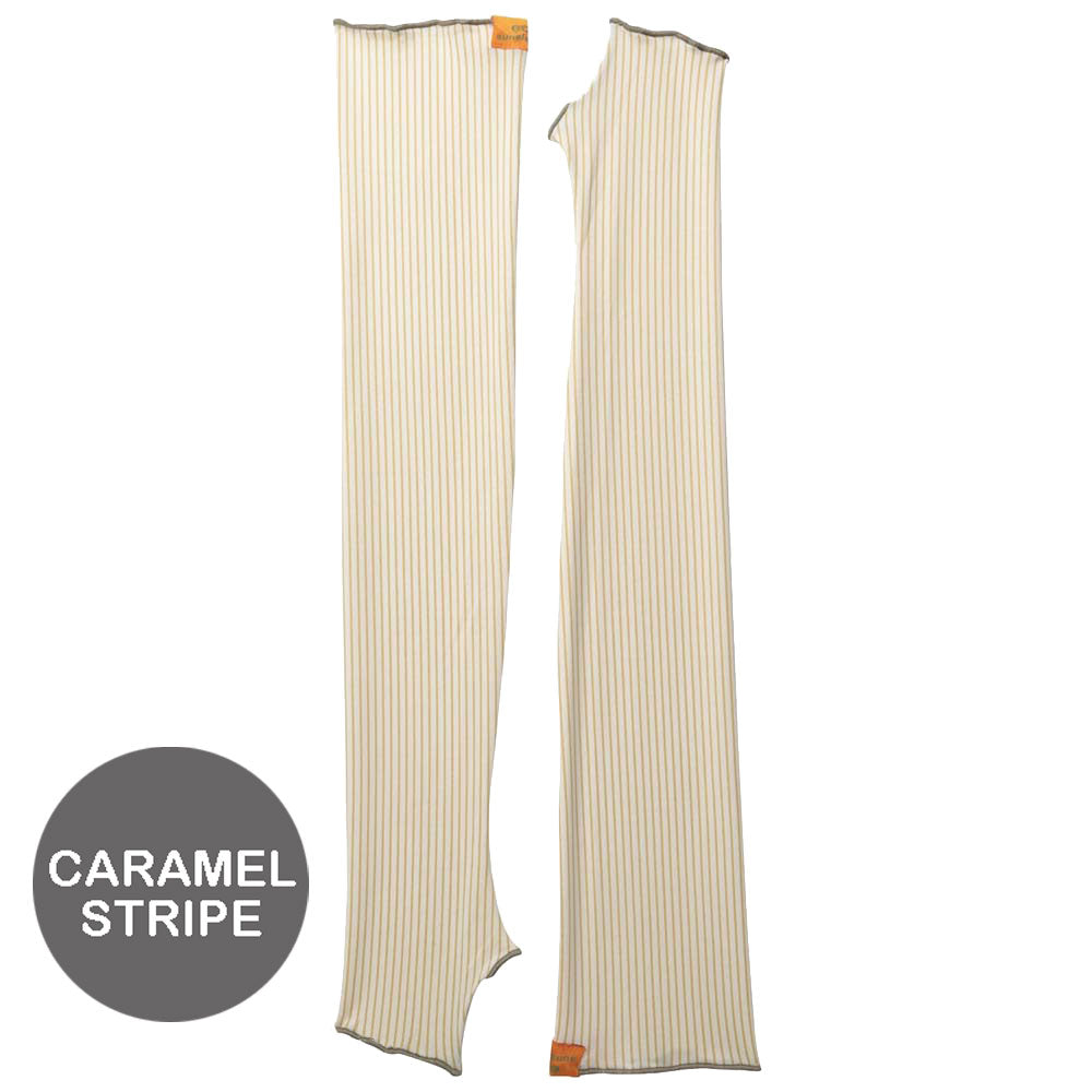 Eclipse Sun Sleeves Caramel Stripe UPF 50+ Cooling Sun Protection